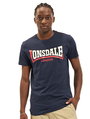 Lonsdale Herren Two Tone T-Shirt, Navy, 58 von Lonsdale