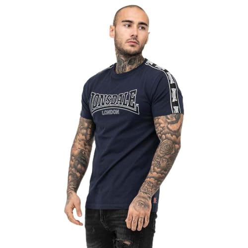 Lonsdale Herren VEMENTRY T-Shrit, Navy/Black/White, Large von Lonsdale