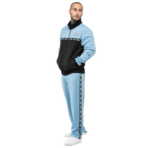 Lonsdale Herren WOODWICK Trainingsanzug, Black/Blue, M von Lonsdale