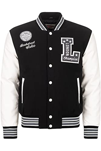 Lonsdale Herren Waterstein Sweatshirt, Black/Ecru/Grey, XL EU von Lonsdale