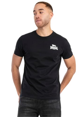 Lonsdale Herren Whiteness T-Shrit, Black/White, M von Lonsdale