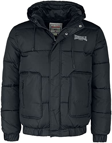 Lonsdale Men's DOLLAGH Winterjacke, Black/Grey, XXXL von Lonsdale