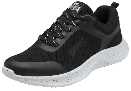 Lonsdale Herren Winton Sneaker, schwarz/weiß, 42 EU von Lonsdale