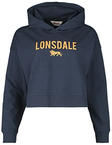 Lonsdale Damen Queenscliff Sweatshirt, Navy/Orange, S EU von Lonsdale
