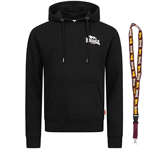 Lonsdale Hoodie - Sweatshirt - Pullover - Limited Schluesselband (Claughton Black, L) von Lonsdale