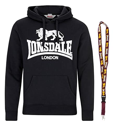 Lonsdale Hoodie - Sweatshirt - Pullover - Limited Schluesselband (Go Sport Black, XL) von Lonsdale