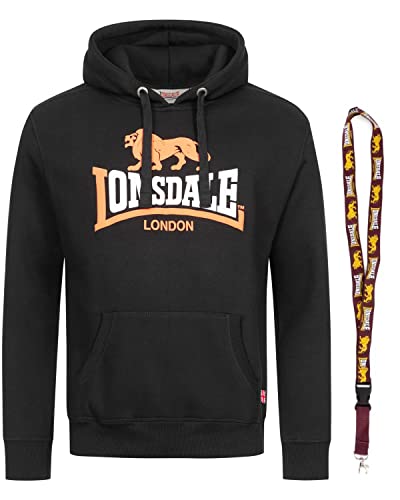 Lonsdale Hoodie - Sweatshirt - Pullover - Limited Schluesselband (Thurning Black, 3XL) von Lonsdale