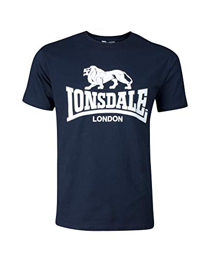 Lonsdale Logo T-Shirt (DE/NL/SE/PL, Alphanumerisch, L, Regular, Regular, Navy) von Lonsdale
