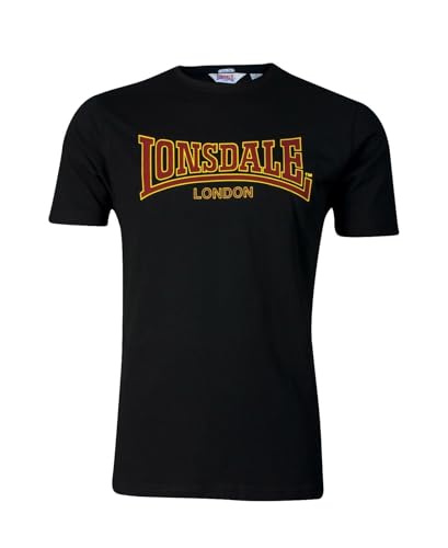 Lonsdale Logo T-Shirt (as3, Alpha, l, Regular, Regular, schwarz) von Lonsdale