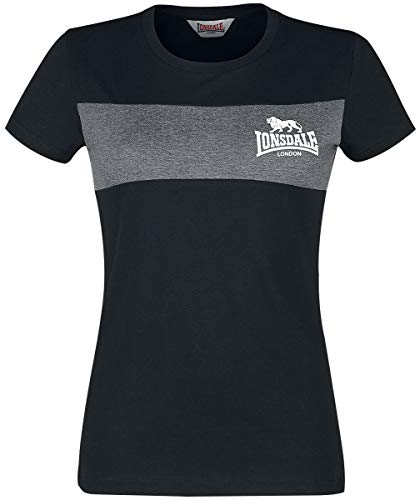 Lonsdale London Dawsmere Frauen T-Shirt schwarz 3XL 100% Baumwolle Basics, Casual Wear, Streetwear von Lonsdale