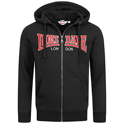 Lonsdale London Herren Birmingham LP277 Kapuzenpullover, Schwarz, L von Lonsdale