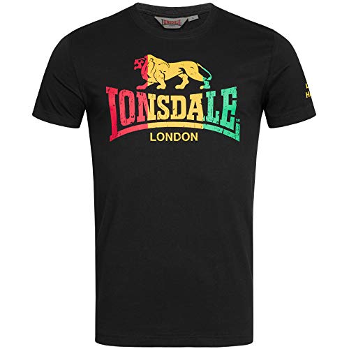 Lonsdale London Mens Freedom T-Shirt, Black, Extra Large von Lonsdale