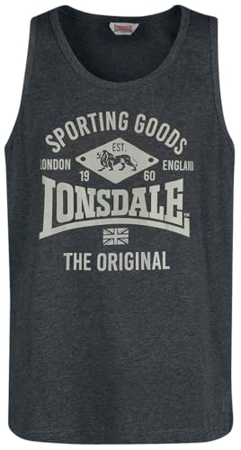 Lonsdale London Pilton Männer Tank-Top grau M von Lonsdale