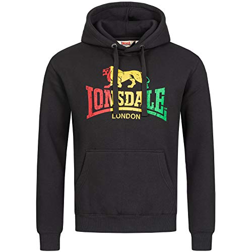 Lonsdale London Mens Sounds Hooded Sweatshirt, Black, Extra Large von Lonsdale