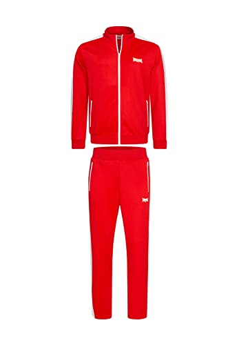 Lonsdale Manhay Track Suit Trainingsanzug (red/white, XL) von Lonsdale