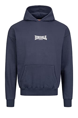 Lonsdale Men's ACHOW Hooded Sweatshirt, Navy/Ecru, XL von Lonsdale