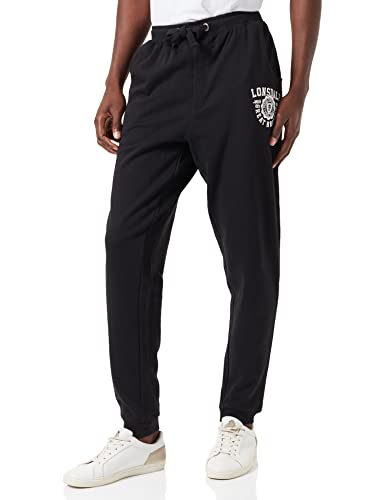 Lonsdale Men's BIGBURY Jogginghose, Black/White, S von Lonsdale