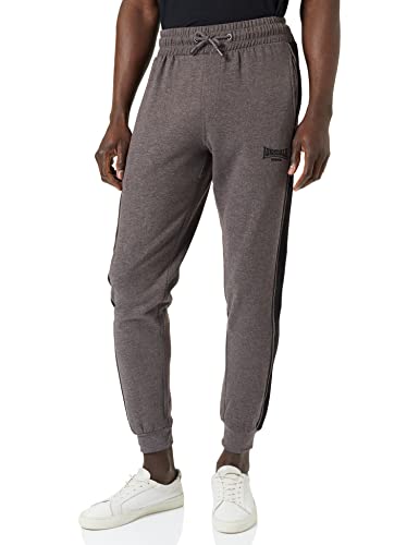 Lonsdale Men's CHIVELSTONE Jogginghose, Marl Ash/Black, XL von Lonsdale