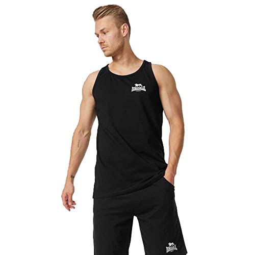 Lonsdale Men's Dolton T-Shirt, Black/White, L von Lonsdale