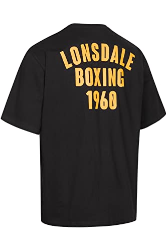 Lonsdale Men's EGLINTON T-Shirt, Black/Yellow, M von Lonsdale