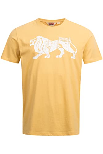 Lonsdale Men's ENDMOOR T-Shirt, Pastel Yellow/White, 3XL von Lonsdale