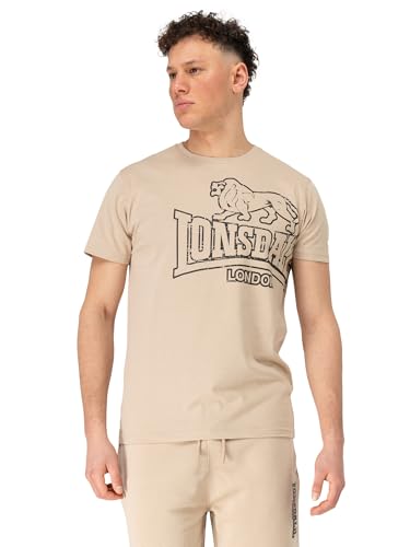 Lonsdale Men's LANGSETT T-Shirt, Sand/Black, 5XL von Lonsdale