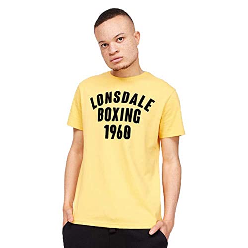 Lonsdale Men's PITSLIGO T-Shirt, Yellow/Black, L von Lonsdale