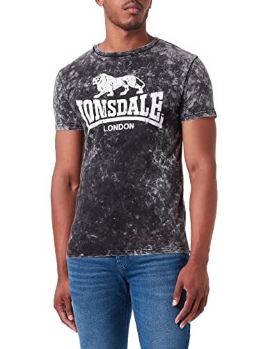 Lonsdale Men's RIBIGILL T-Shirt, Washed Grey, XL von Lonsdale