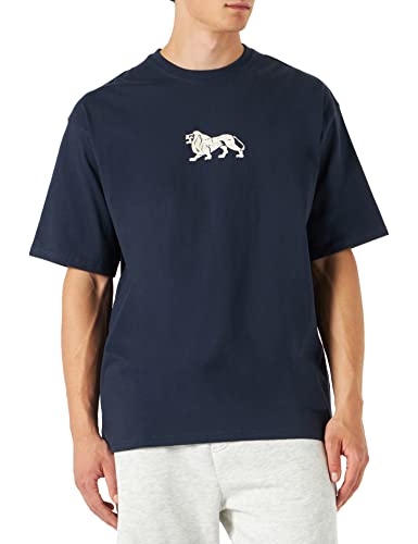 Lonsdale Men's SARCLET T-Shirt, Navy/Ecru, L von Lonsdale