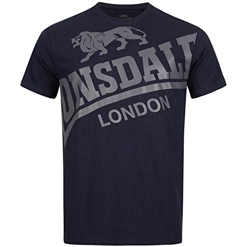 Lonsdale Mens Watton T-Shirt, Navy, XXL von Lonsdale