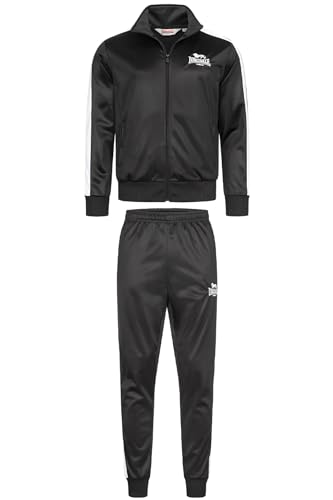 Lonsdale Pember Track Suit Trainingsanzug (DE/NL/SE/PL, Alphanumerisch, M, Regular, Regular, black) von Lonsdale