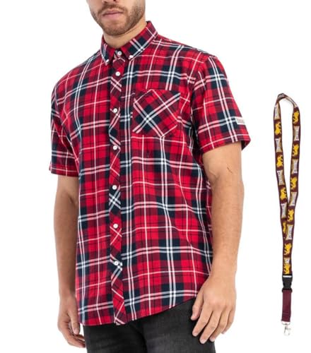 Lonsdale Poloshirt - Polohemd - Herren Hemd - Kurzarm Shirt - Limited Schluesselband (Brixworth red Dark Navy, XXL) von Lonsdale