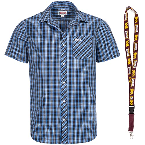 Lonsdale Poloshirt - Polohemd - Herren Hemd - Kurzarm Shirt - Limited Schluesselband (Brixxworth Blue, XL) von Lonsdale