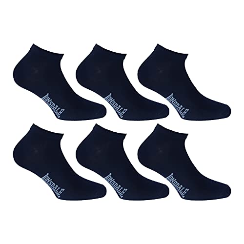 Lonsdale Sneaker 6 Paar Socken, Knöchelhöhe, ausgezeichnete Qualität aus mercerisierter Baumwolle (Blau, 39-42) von Lonsdale