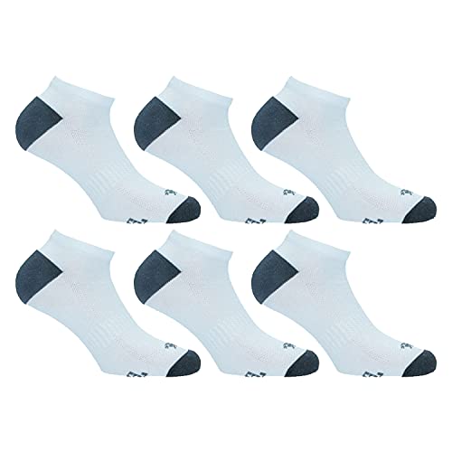 Lonsdale Sneaker Tech 6 Paar ideale Socken für Trekking, Rennen, Tennis, Radfahren, ausgezeichnete Baumwollqualität (Weiß, 39-42) von Lonsdale