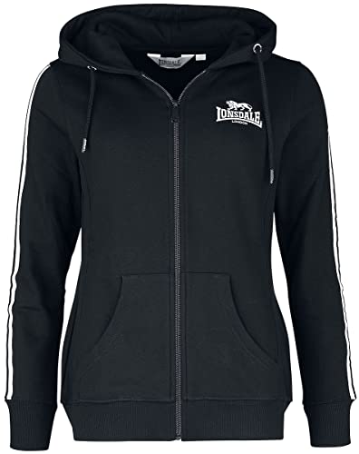 Lonsdale Sweatjacke Damen mit Kapuze XS WindyGates | Hoodie Damen mit Kapuze, Damen Sweatjacke mit Reißverschluss - Figurbetonte Passform Trainingsjacke Damen von Lonsdale