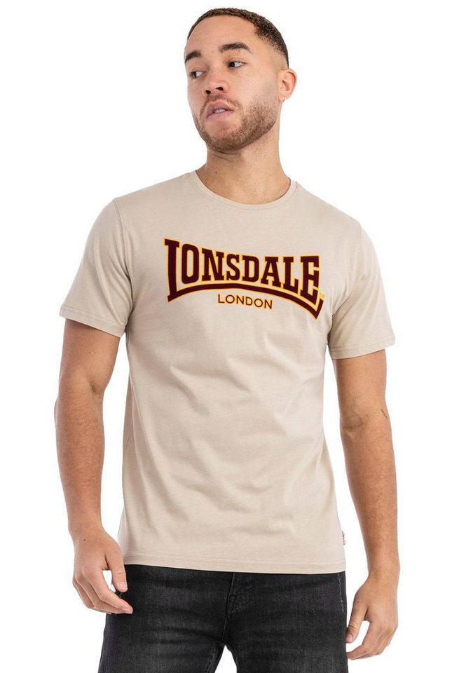 Lonsdale T-Shirt T-Shirt Lonsdale Men Slim Fit Classic, G 3XL, F sand von Lonsdale