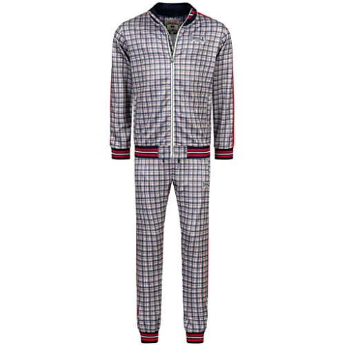 Lonsdale The Gentlemen Burmarsh Track Suit Trainingsanzug (L, blue/white/red) von Lonsdale