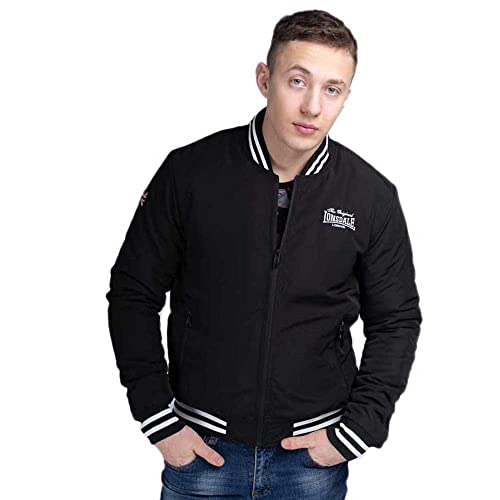 Lonsdale Trusthorpe Jacke Herren Jacket (XL, Black/Wht) von Lonsdale