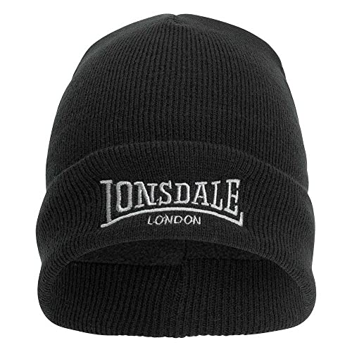 Lonsdale Unisex-Adult Dundee Beanie Hat, Black, einheitsgröße Lonsdale Unisex-Adult Dundee Beanie Hat, Black, einheitsgröße von Lonsdale