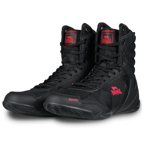 Lonsdale Unisex Heskin Boxschuhe, Black/Red, 39 EU Lonsdale Unisex Heskin Boxschuhe, Black/Red, 39 EU von Lonsdale