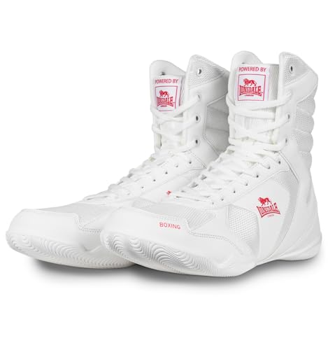 Lonsdale Unisex Heskin Boxschuhe, White/Red, 41 EU Lonsdale Unisex Heskin Boxschuhe, White/Red, 41 EU von Lonsdale