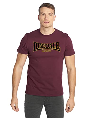 Lonsdale Unisex T-shirt Slim Fit T-shirt Classic Langarmshirt, Ochsenblut, M EU von Lonsdale