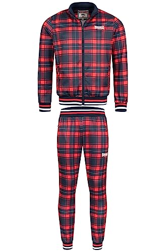 Lonsdale Wicksone Track Suit Trainingsanzug (as3, alpha, l, regular, regular, blue/white/red) von Lonsdale