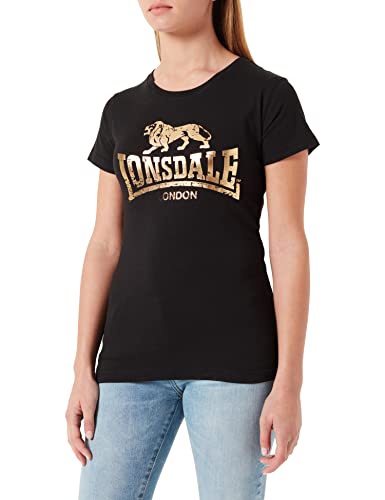 Lonsdale Damen Bantry T Shirt, Schwarz, XXL EU von Lonsdale