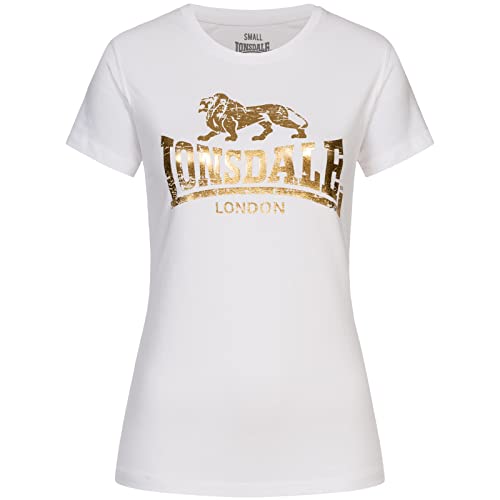 Lonsdale Damen Bantry T Shirt, Weiß, L EU von Lonsdale