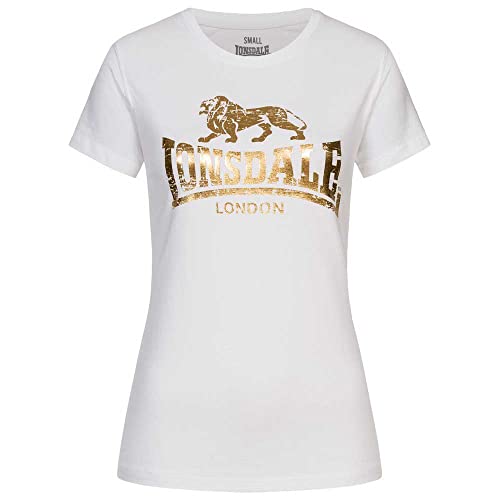 Lonsdale Damen Bantry T Shirt, Weiß, M EU von Lonsdale