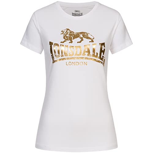 Lonsdale Damen Bantry T-Shirt, Weiß, XXL EU von Lonsdale