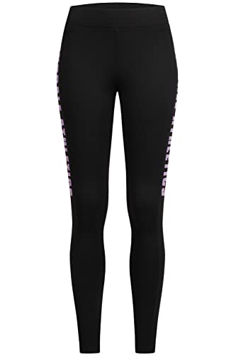 Lonsdale Women's CLASHMORE Leggings, Black/Lilac, M von Lonsdale