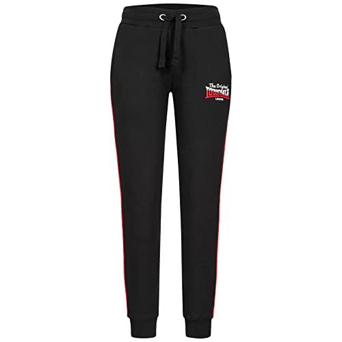 Lonsdale Women's KEEREEN Jogginghose, Black/Red/White, L von Lonsdale